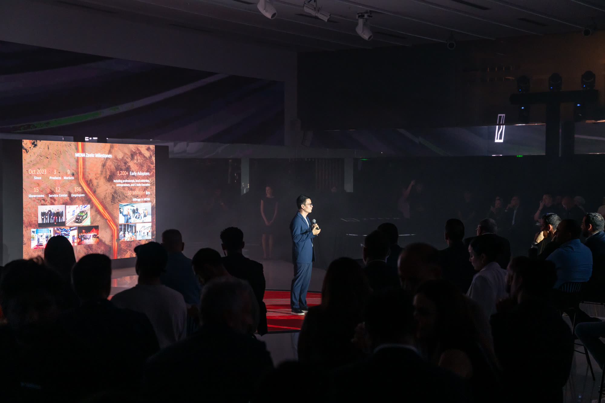 Brand activation zone at the ZEEKR 7X launch